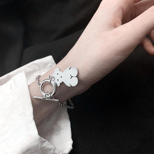Yu Fashions Steel Cute Teddy Korean Bracelet